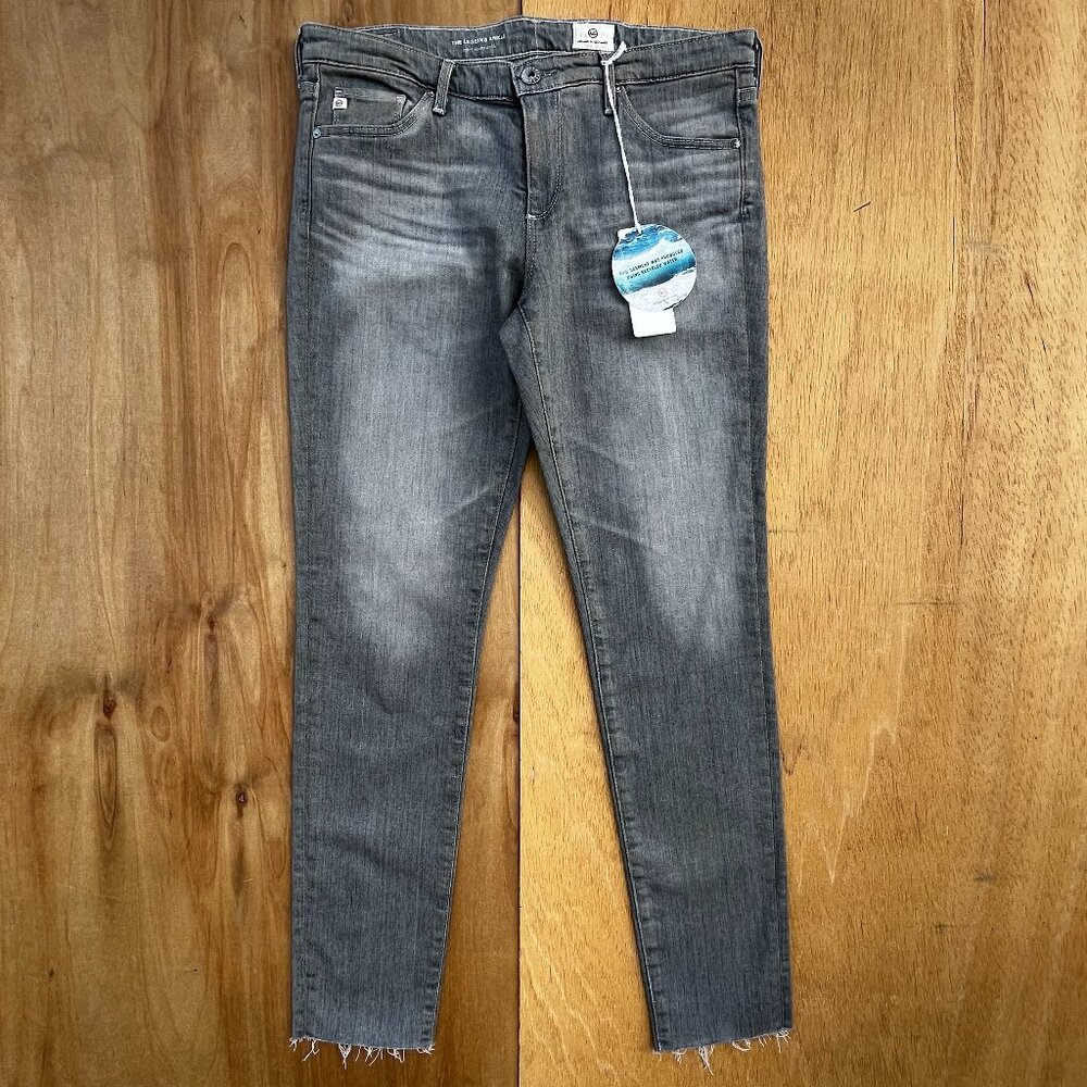 ADRIANO GOLDSCHMIED THE LEGGING ANKLE JEANS sz 28R Women’s Gray Super Skinny NEW